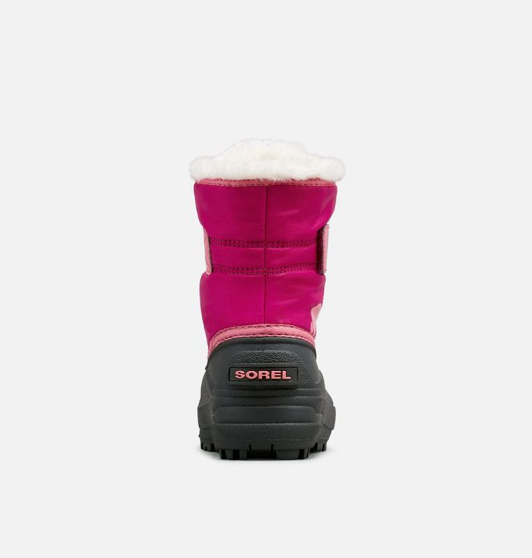 Kids Snow Boots Pink/Black - Sorel Childrens Commander™ - 506879-IWR